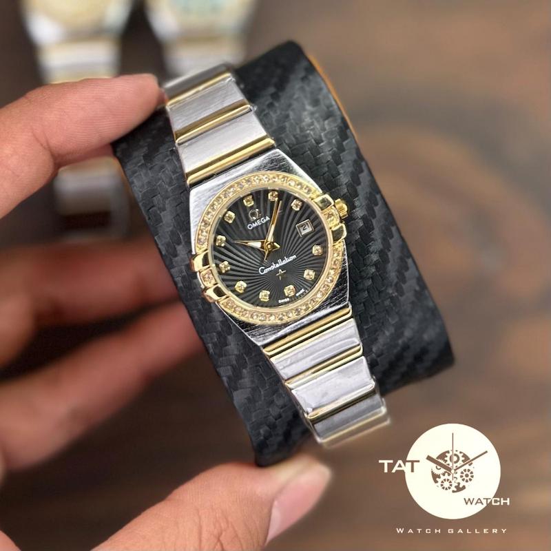 ساعت امگا کانسلیشن زنانه موتور ژاپن با گارانتی در رنگبندی omega