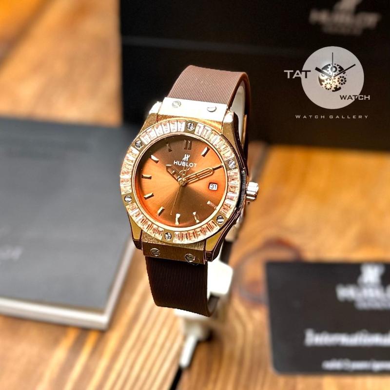 ساعت زنانه هابلوت باکیفیت گارانتی یکساله در رنگبندی هوبلو Hublot