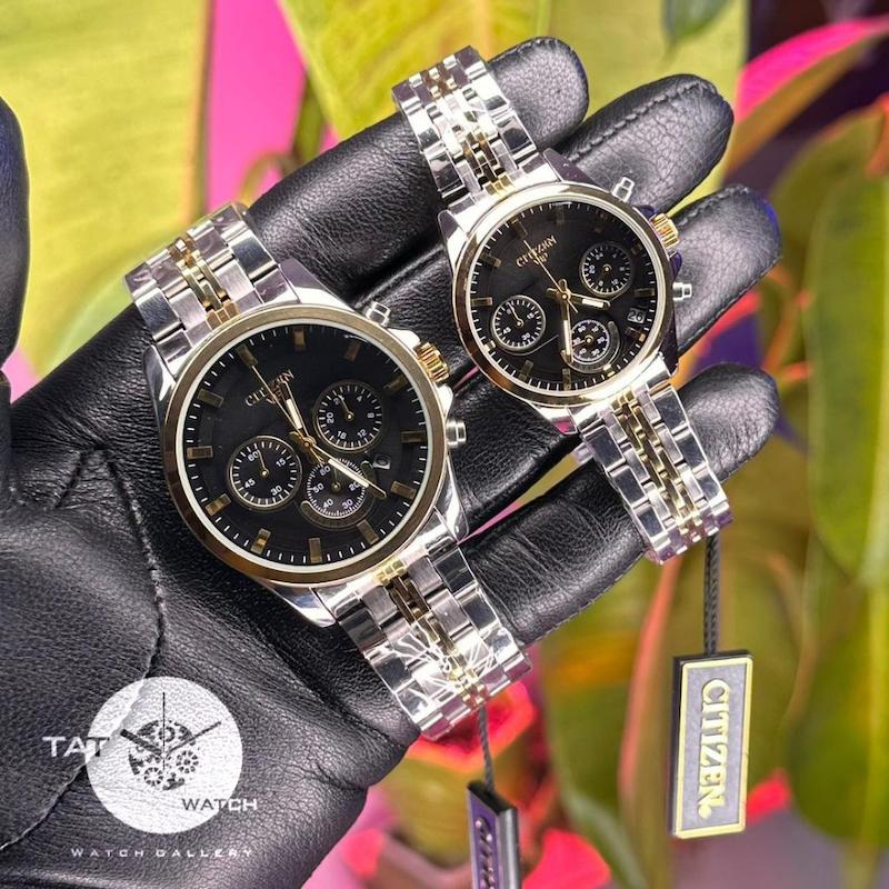 ساعت مچی ست زنانه مردانه سیتیزن سه موتوره citizen
