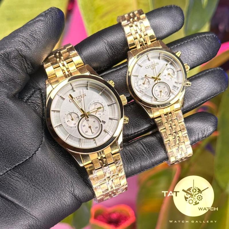 ساعت سیتیزن سه موتوره ست مردانه زنانه با ۱۲ماه گارانتی citizen