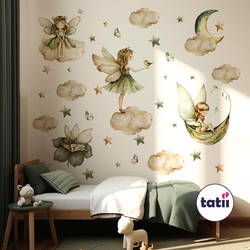 برچسب و استیکر دیواری کودک تاتی پریا