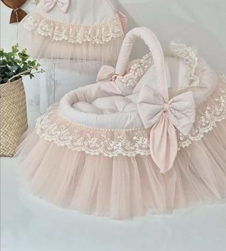 گهواره حصیری پرنسسی نوزاد تاتی مدل نرگس