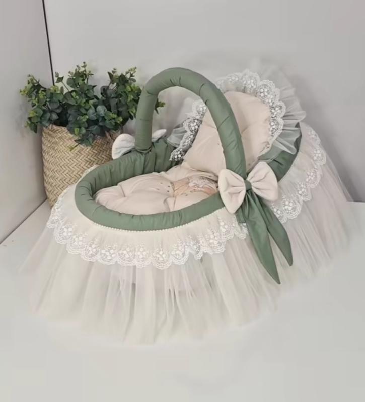 گهواره حصیری پرنسسی نوزاد تاتی لوکس