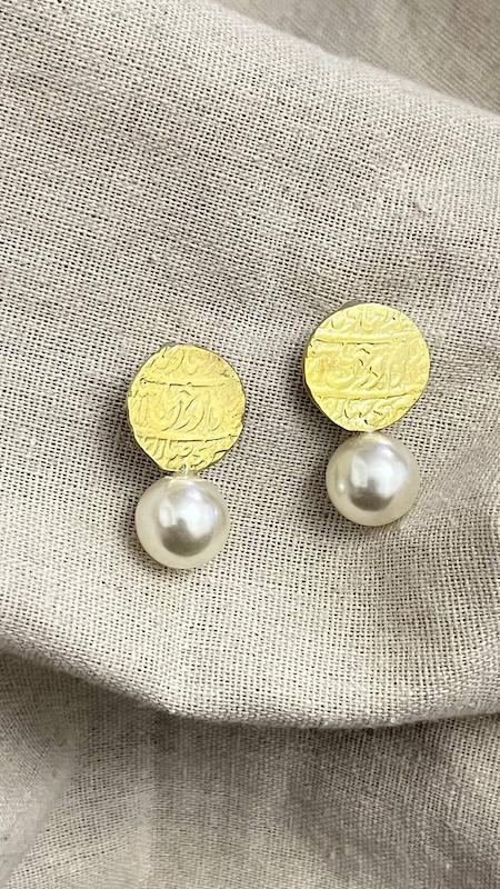 گوشواره دستساز سکه‌ ای