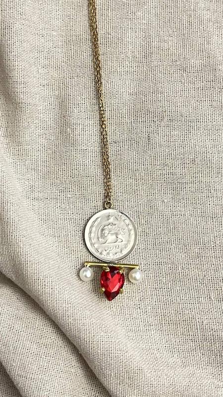 گردنبند دستساز سکه ای