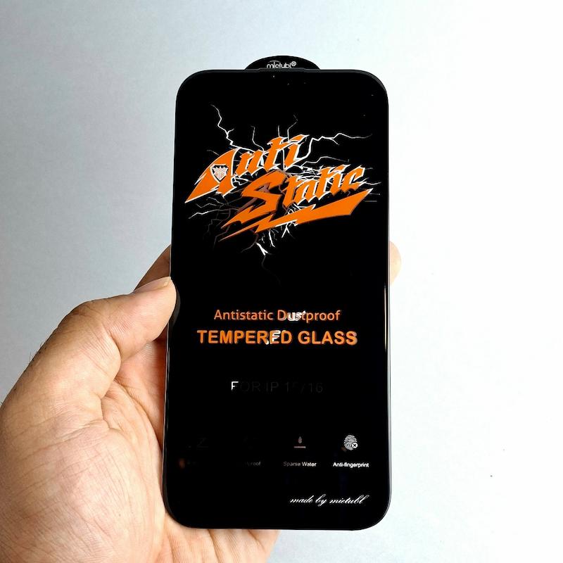 محافظ صفحه نمایش IPhone 15 / IPhone 16 گلس AntiStatic اپل آیفون ۱۶ و ۱۵ آنتی استاتیک میتوبل اورجینال