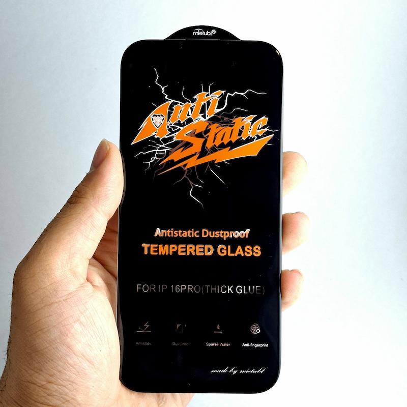 محافظ صفحه نمایش IPhone 16 Pro / IPhone 17 گلس AntiStatic اپل آیفون ۱۶ پرو و ۱۷ آنتی استاتیک میتوبل اورجینال