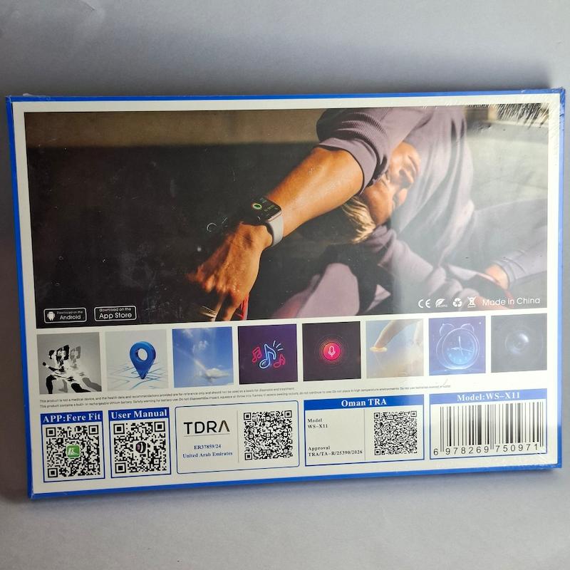 ساعت هوشمند ws - X11 ویزمی به همراه ۷ بند سیلیکونی سری ۱۰