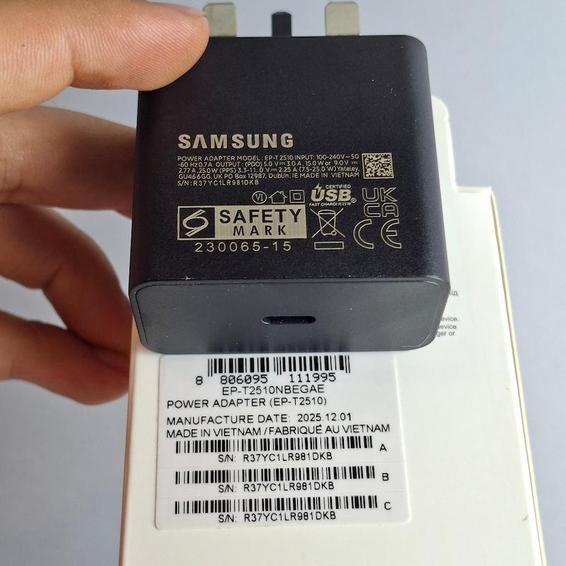 آداپتور شارژر سامسونگ ۲۵ وات اورجینال مدل EP-T2510 25W PD NFC