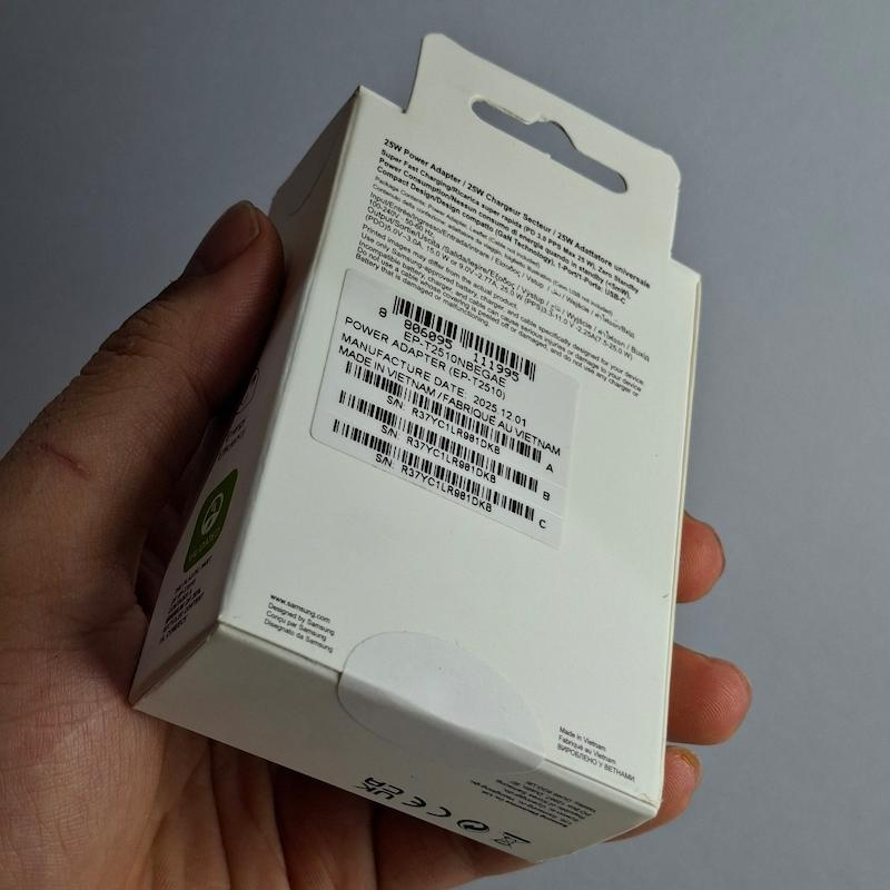 آداپتور شارژر سامسونگ ۲۵ وات اورجینال مدل EP-T2510 25W PD NFC
