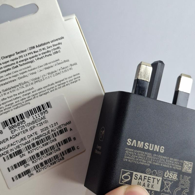 آداپتور شارژر سامسونگ ۲۵ وات اورجینال مدل EP-T2510 25W PD NFC