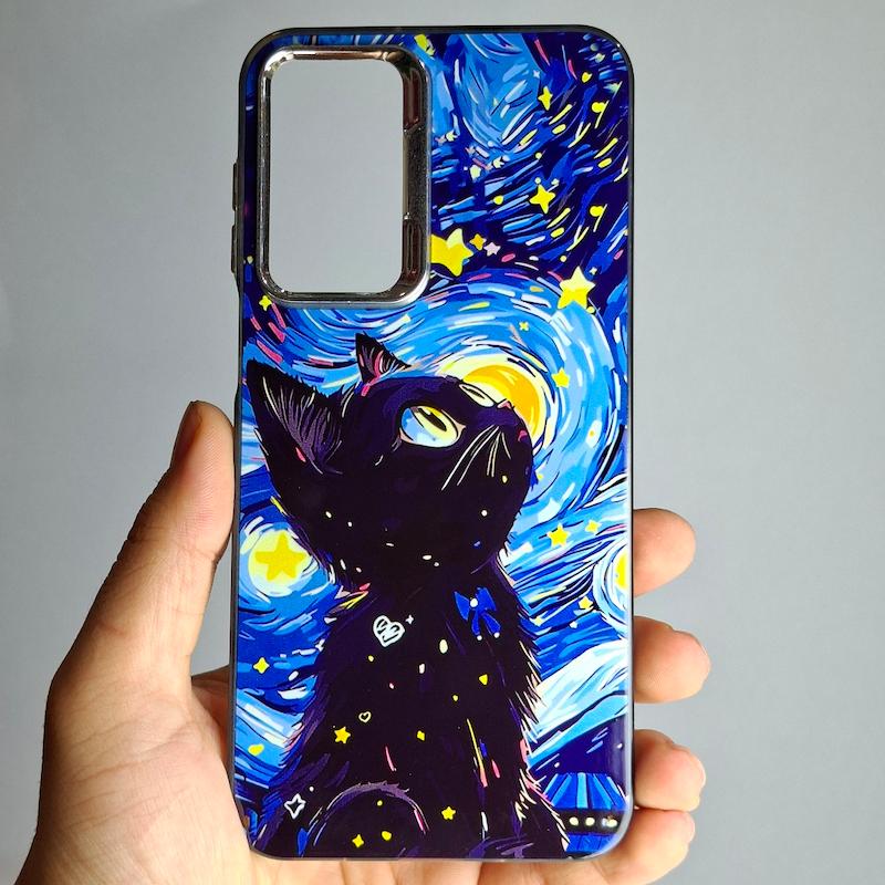 کاور Galaxy A16 گربه ونگوگ سامسونگ گلگسی a 16