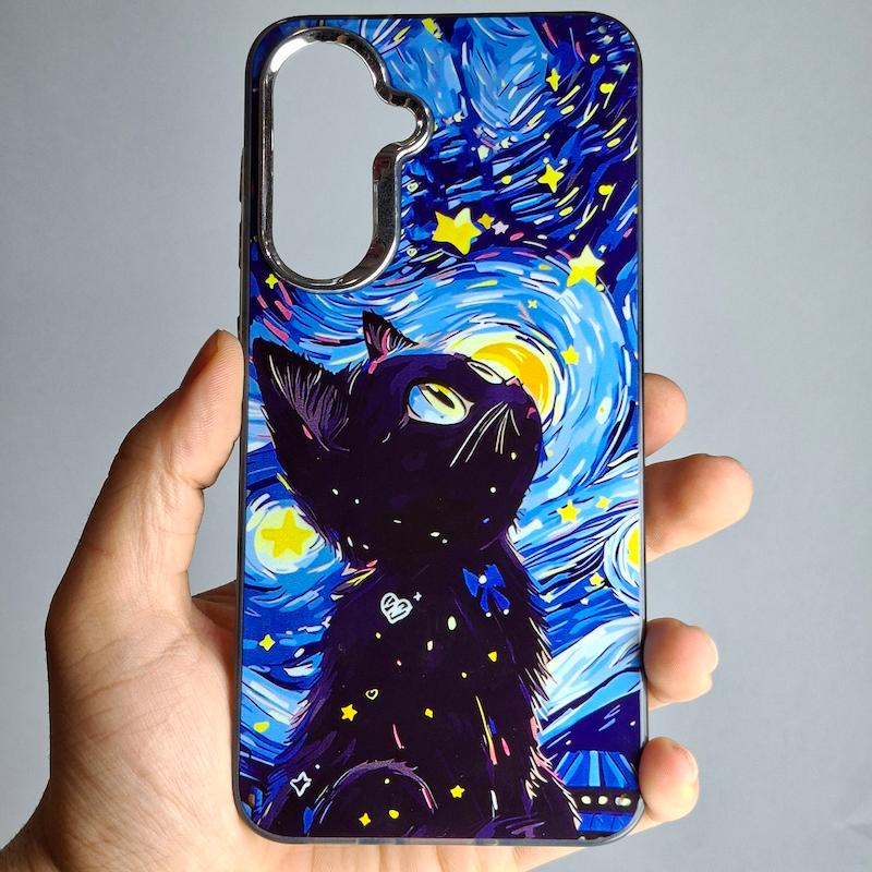 کاور Galaxy A37 / Galaxy A36 گربه ونگوگ سامسونگ گلگسی a 37 و a 36