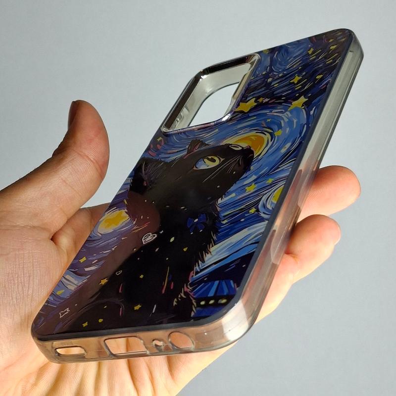 کاور Galaxy A15 گربه ونگوگ سامسونگ گلگسی a 15