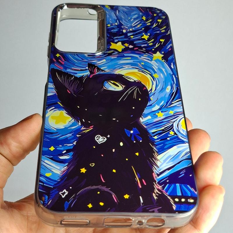 کاور Galaxy A24 گربه ونگوگ سامسونگ گلگسی a 24