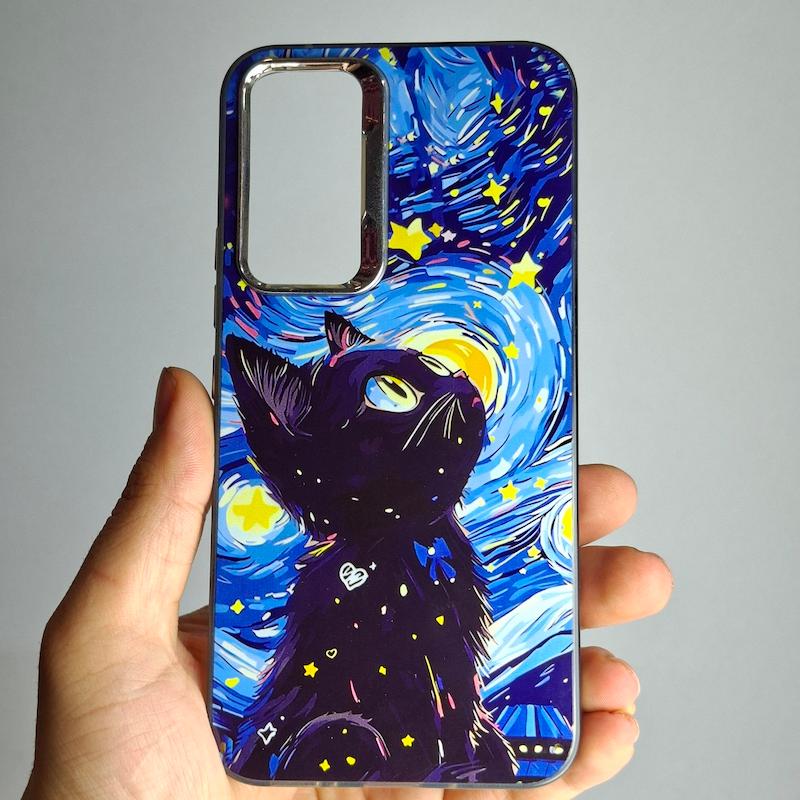 کاور Galaxy A54 گربه ونگوگ سامسونگ گلگسی a 54