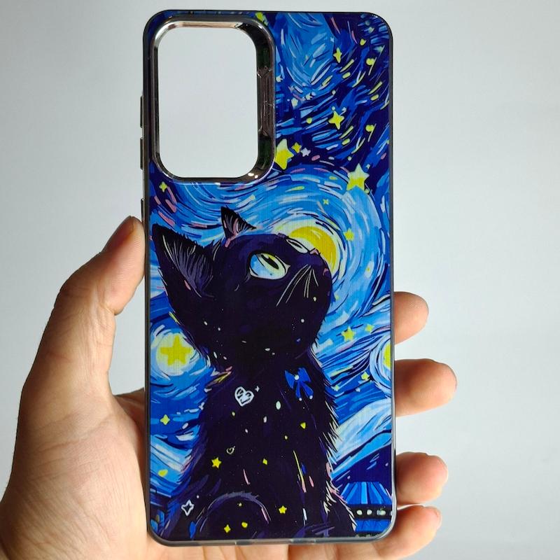 کاور Galaxy A73 گربه ونگوگ سامسونگ گلگسی a 73