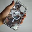 کاور Galaxy S25 Ultra متالیک هولوگرامی مگسیف ساپورت سامسونگ گلگسی s 25 اولترا