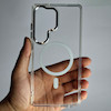 کاور Galaxy S25 Ultra شفاف متال مگسیف ساپورت سامسونگ گلگسی s 25 اولترا