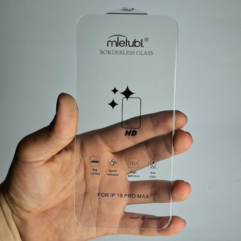 محافظ صفحه نمایش IPhone 18 Pro Max گلس بدون حاشیه اپل آیفون ۱۸ پرو مکس Borderless HD New میتوبل اورجینال