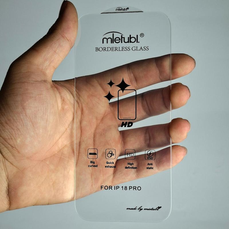 محافظ صفحه نمایش IPhone 18 Pro گلس بدون حاشیه اپل آیفون ۱۸ پرو Borderless HD New میتوبل اورجینال