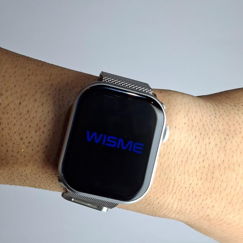 ساعت هوشمند ws - X11 ویزمی بندی فلزی مگنتی و به همراه ۴ بند سیلیکونی سری ۱۰