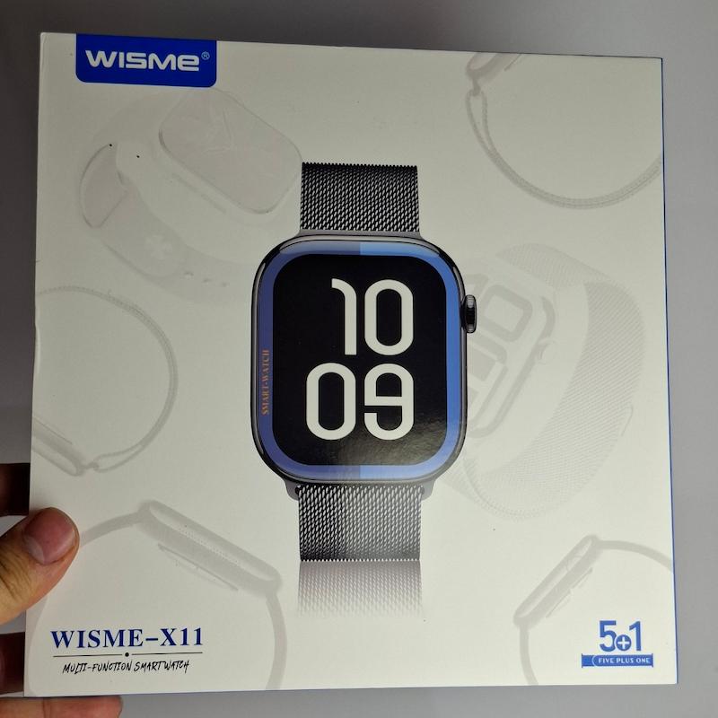ساعت هوشمند ws - X11 ویزمی بندی فلزی مگنتی و به همراه ۴ بند سیلیکونی سری ۱۰