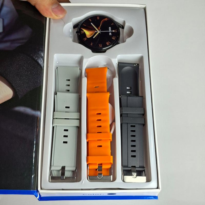 ساعت هوشمند ws - X78 ویزمی صفحه گرد به همراه ۳ بند سیلیکونی