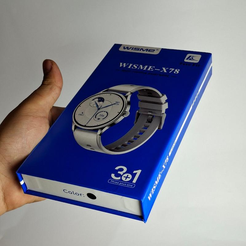 ساعت هوشمند ws - X78 ویزمی صفحه گرد به همراه ۳ بند سیلیکونی