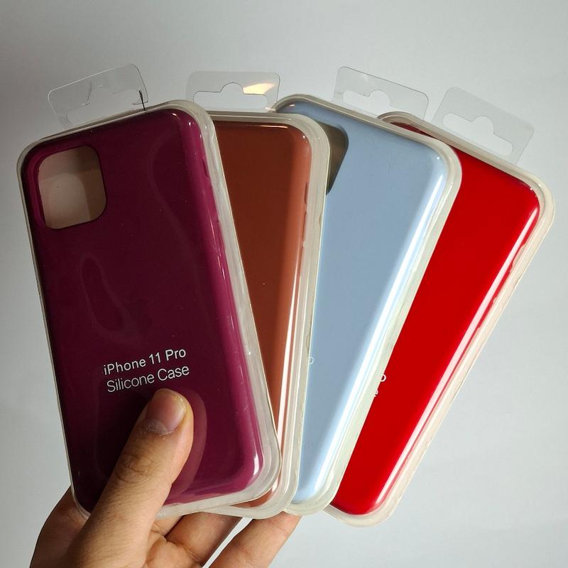 کاور IPhone 11 Pro سیلیکونی اورجینال پاک کنی اپل آیفون ۱۱ پرو