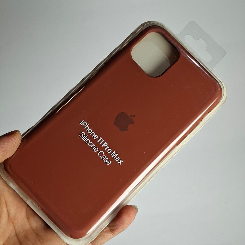کاور IPhone 11 Pro Max سیلیکونی اورجینال پاک کنی اپل آیفون ۱۱ پرو مکس