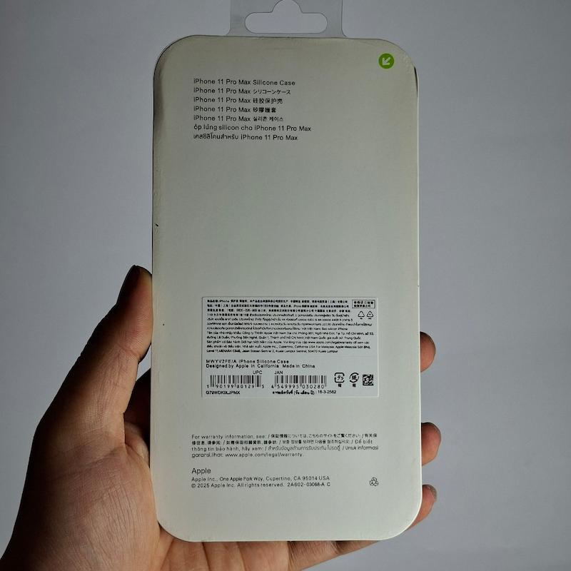 کاور IPhone 11 Pro Max سیلیکونی اورجینال پاک کنی اپل آیفون ۱۱ پرو مکس