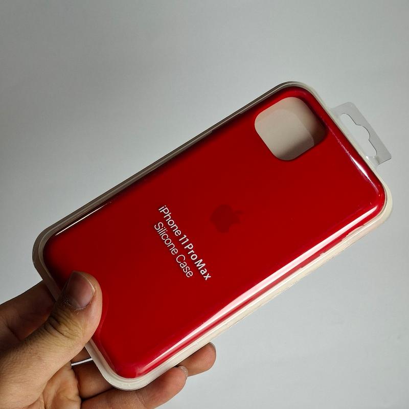 کاور IPhone 11 Pro Max سیلیکونی اورجینال پاک کنی اپل آیفون ۱۱ پرو مکس