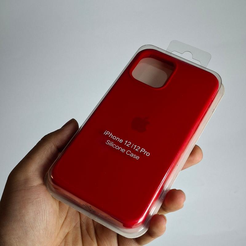 کاور IPhone 12 / IPhone 12 Pro سیلیکونی اورجینال پاک کنی اپل آیفون ۱۲ و ۱۲ پرو