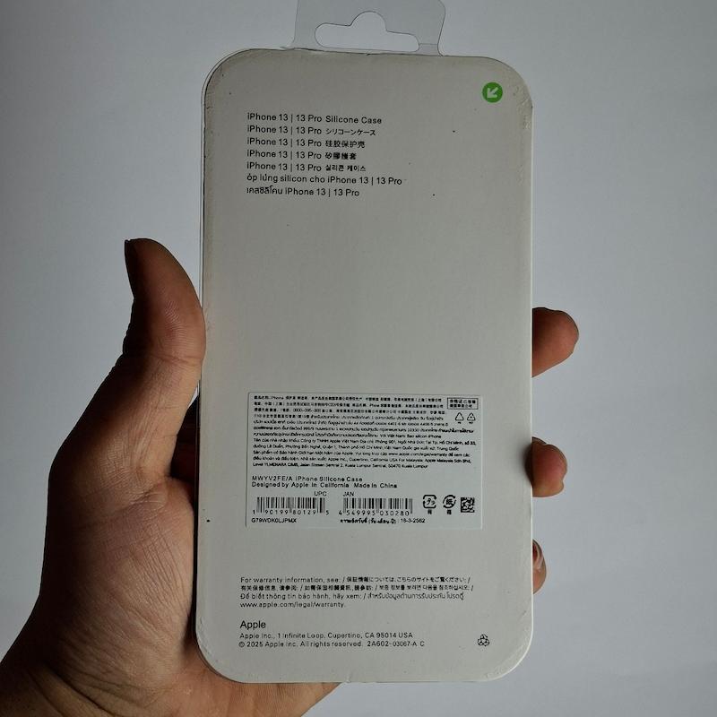 کاور IPhone 13 سیلیکونی اورجینال پاک کنی اپل آیفون ۱۳