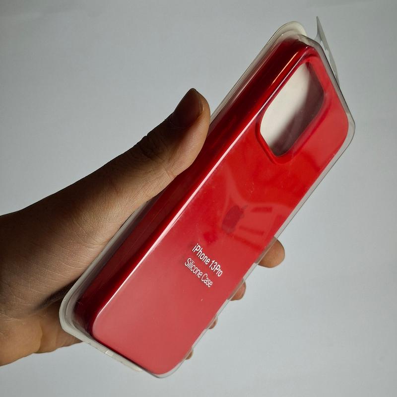 کاور IPhone 13 Pro سیلیکونی اورجینال پاک کنی اپل آیفون ۱۳ پرو