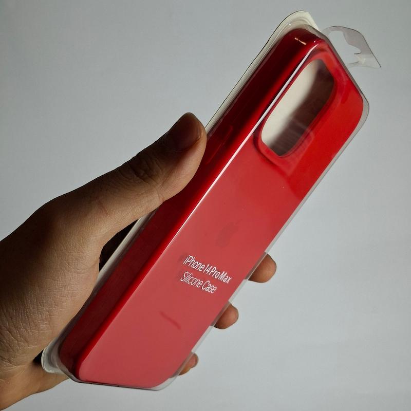 کاور IPhone 14 Pro Max سیلیکونی اورجینال پاک کنی اپل آیفون ۱۴ پرو مکس