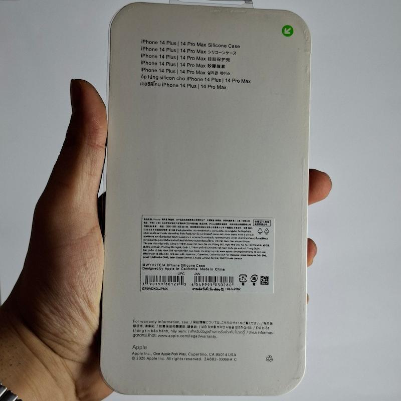 کاور IPhone 14 Pro Max سیلیکونی اورجینال پاک کنی اپل آیفون ۱۴ پرو مکس