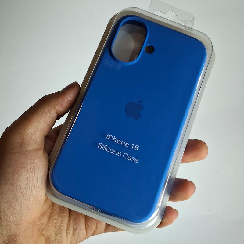 کاور IPhone 16 سیلیکونی اورجینال پاک کنی اپل آیفون ۱۶