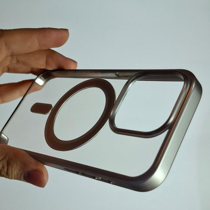 کاور IPhone 15 Pro کریستالی دور رنگی اپل آیفون ۱۵ پرو