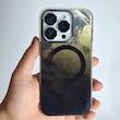 کاور IPhone 16 Pro متالیک هولوگرامی مگسیف ساپورت اپل آیفون ۱۶ پرو