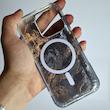 کاور IPhone 16 Pro متالیک هولوگرامی مگسیف ساپورت اپل آیفون ۱۶ پرو