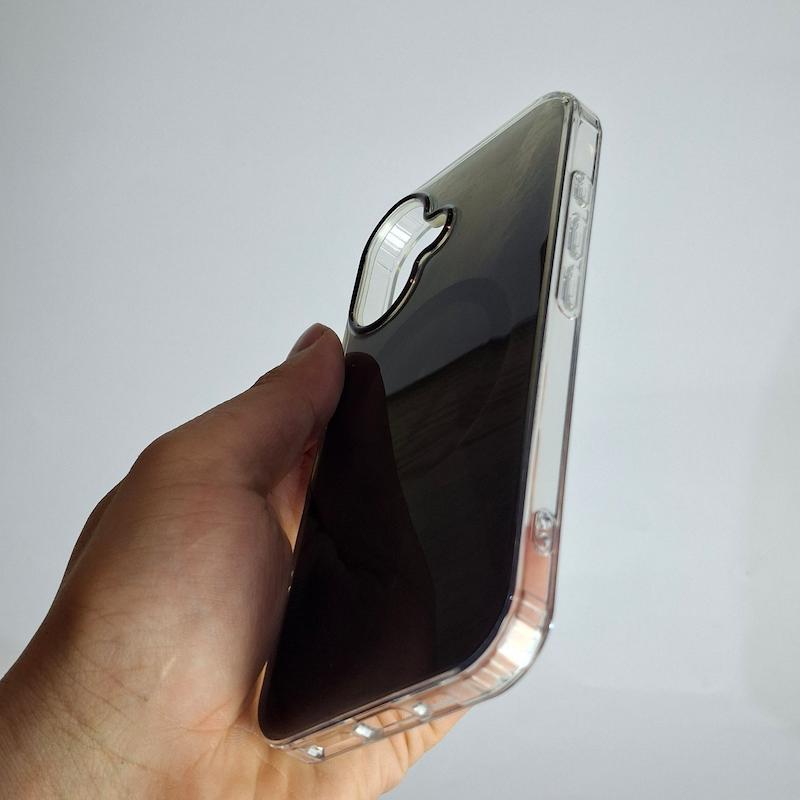 کاور IPhone 16 متالیک هولوگرامی مگسیف ساپورت اپل آیفون ۱۶ نرمال