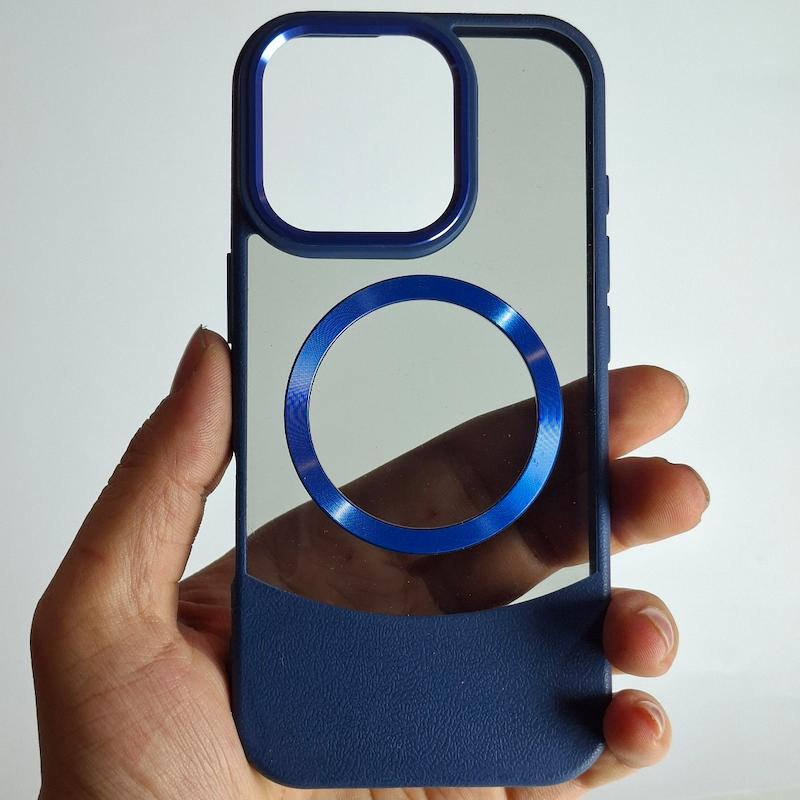 کاور IPhone 16 Pro دودی آبی مگسیف ساپورت اپل آیفون ۱۶ پرو