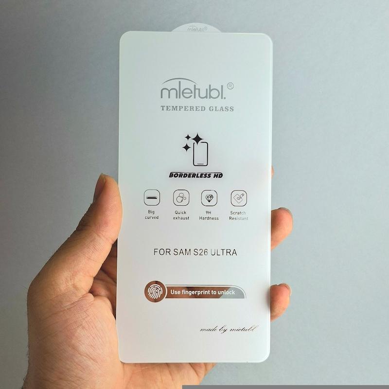 محافظ صفحه نمایش Galaxy S26 Ultra گلس بدون حاشیه سامسونگ گلگسی s26 اولترا Borderless HD میتوبل اورجینال