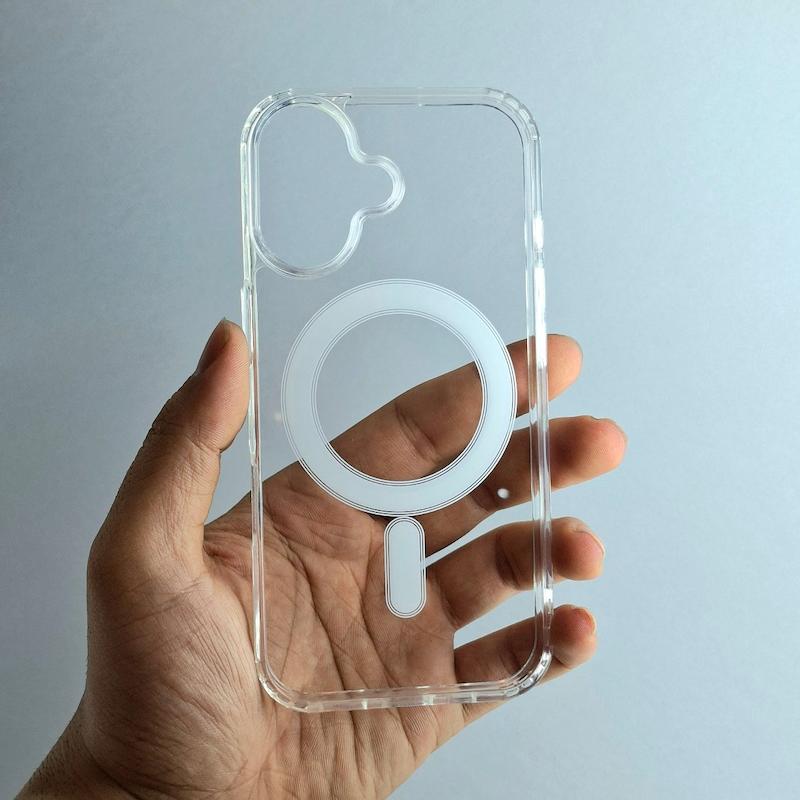کاور IPhone 16 شفاف مگسیف ساپورت اپل آیفون ۱۶
