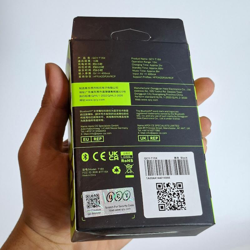 ایرپاد QCY T15X اورجینال کیفیت عالی کیو سی وای نویزکنسلینگ ANC