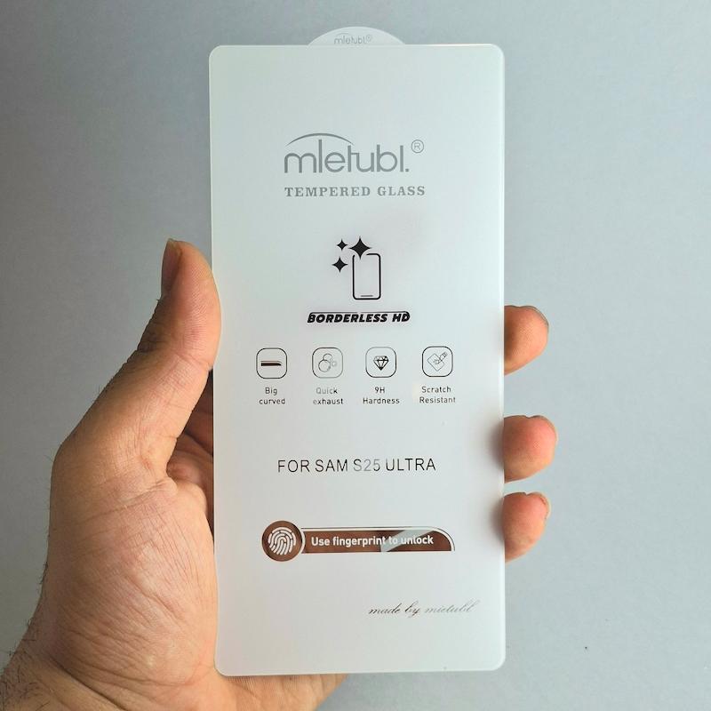 محافظ صفحه نمایش Galaxy S25 Ultra گلس بدون حاشیه سامسونگ گلگسی s25 اولترا Borderless HD میتوبل اورجینال