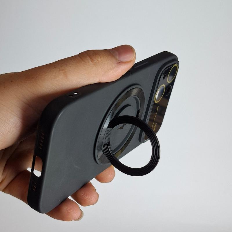 کاور IPhone 15 لنزدار استند مگسیف ساپورت اپل آیفون ۱۵