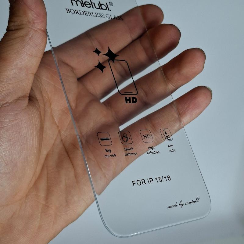 محافظ صفحه نمایش IPhone 16 / 15 گلس بدون حاشیه اپل آیفون ۱۶ و ۱۵ نرمال Borderless HD New میتوبل اورجینال